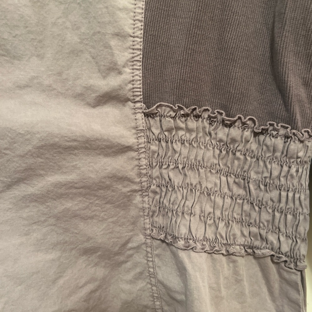 XCVI Women's Bomber Jacket in Taupe - Picture 5 of 5